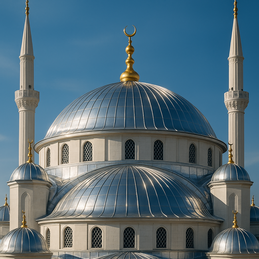 Cami kubbe alüminyum kaplama